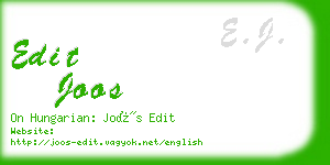 edit joos business card